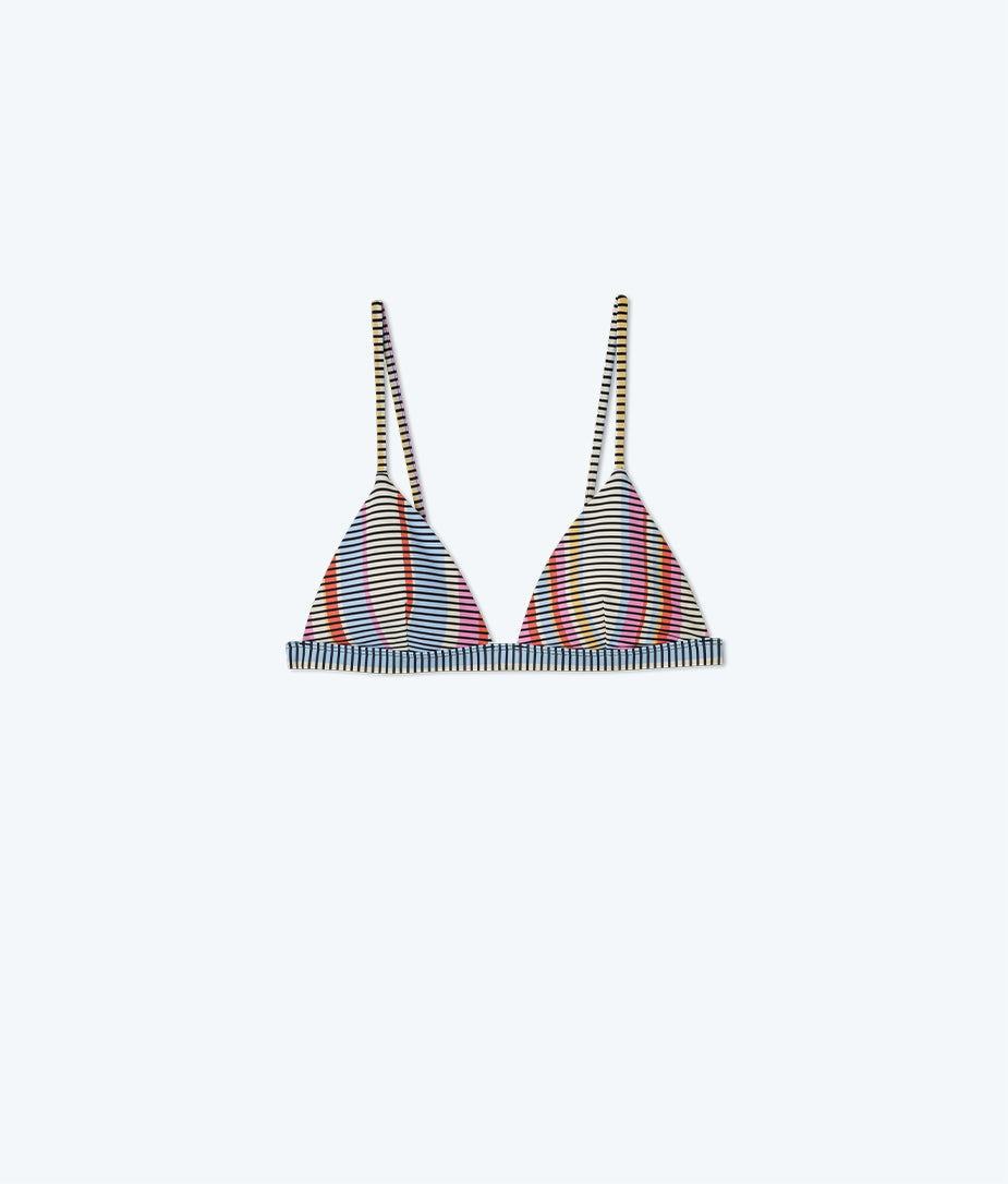 The Triangle Bikini Top - Mod Stripe