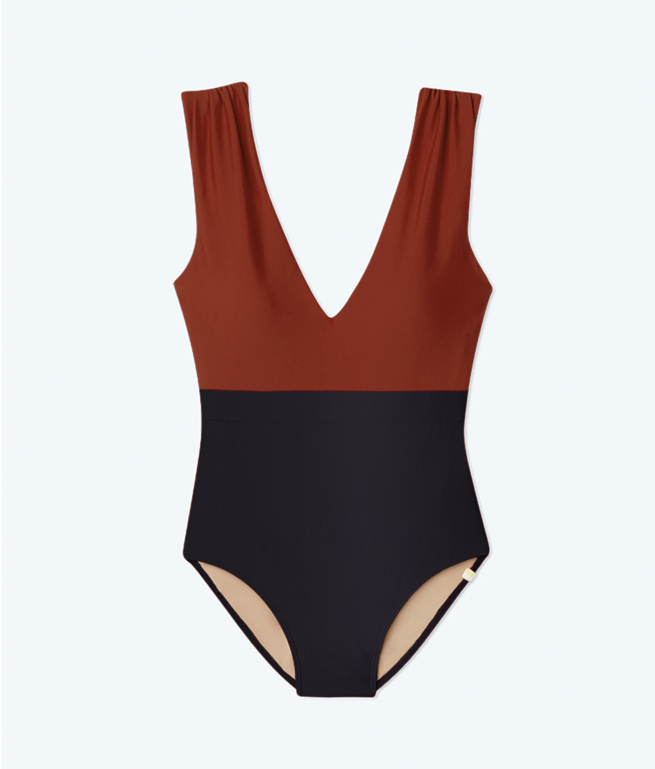 The Long Torso Ruched Backflip - Amber & Sea Urchin