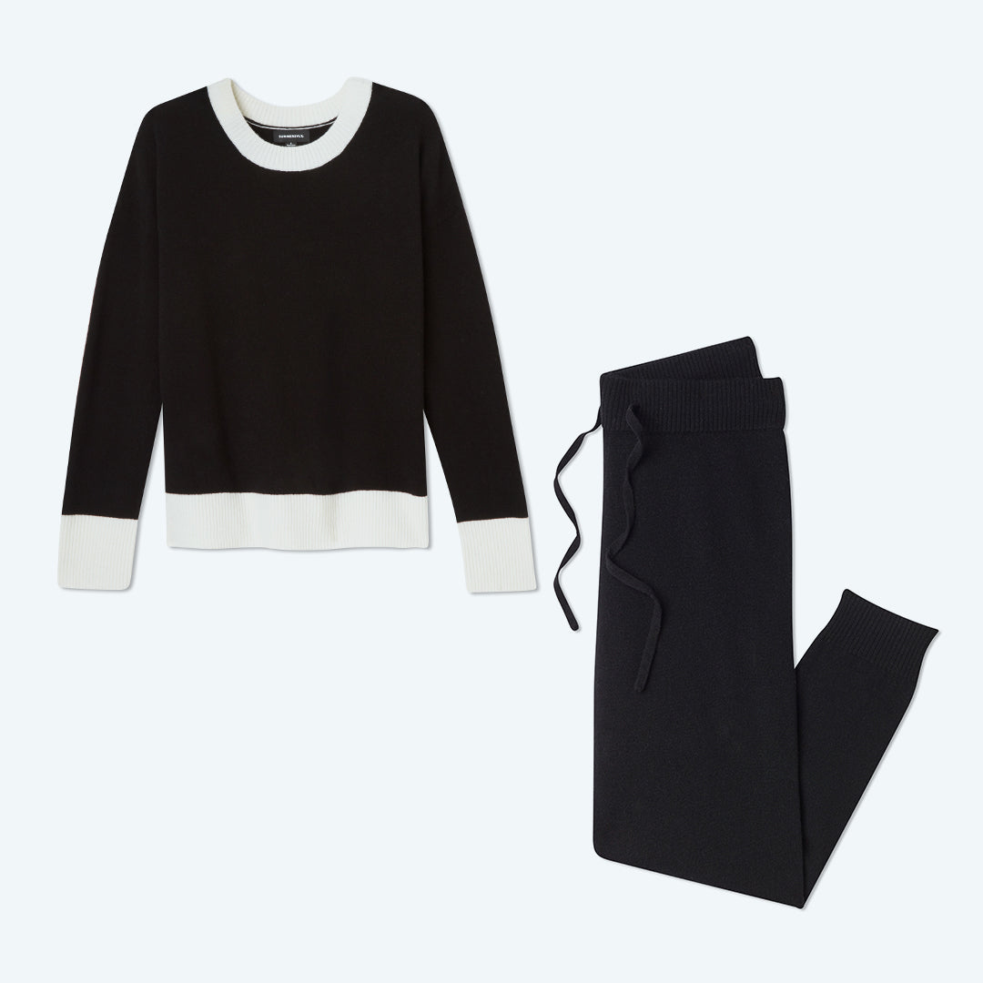 The Coziest Cashmere Blend Jogger - Sea Urchin