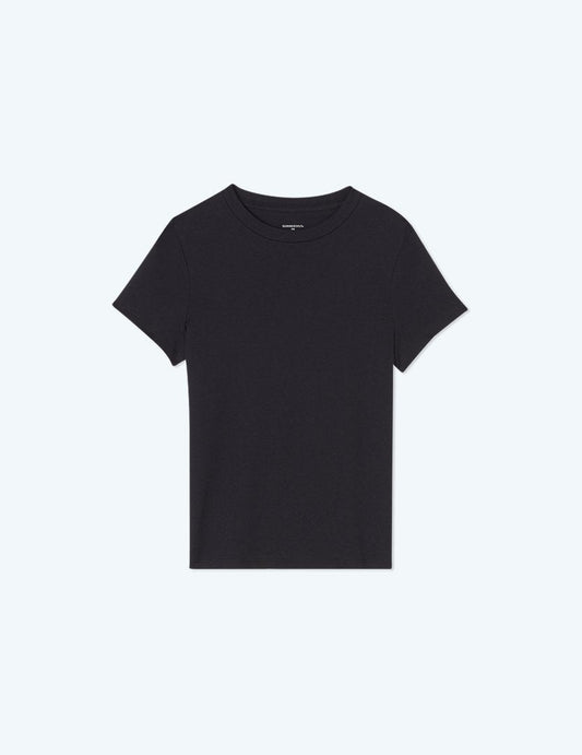 The Luxe Pima Fitted Tee - Sea Urchin