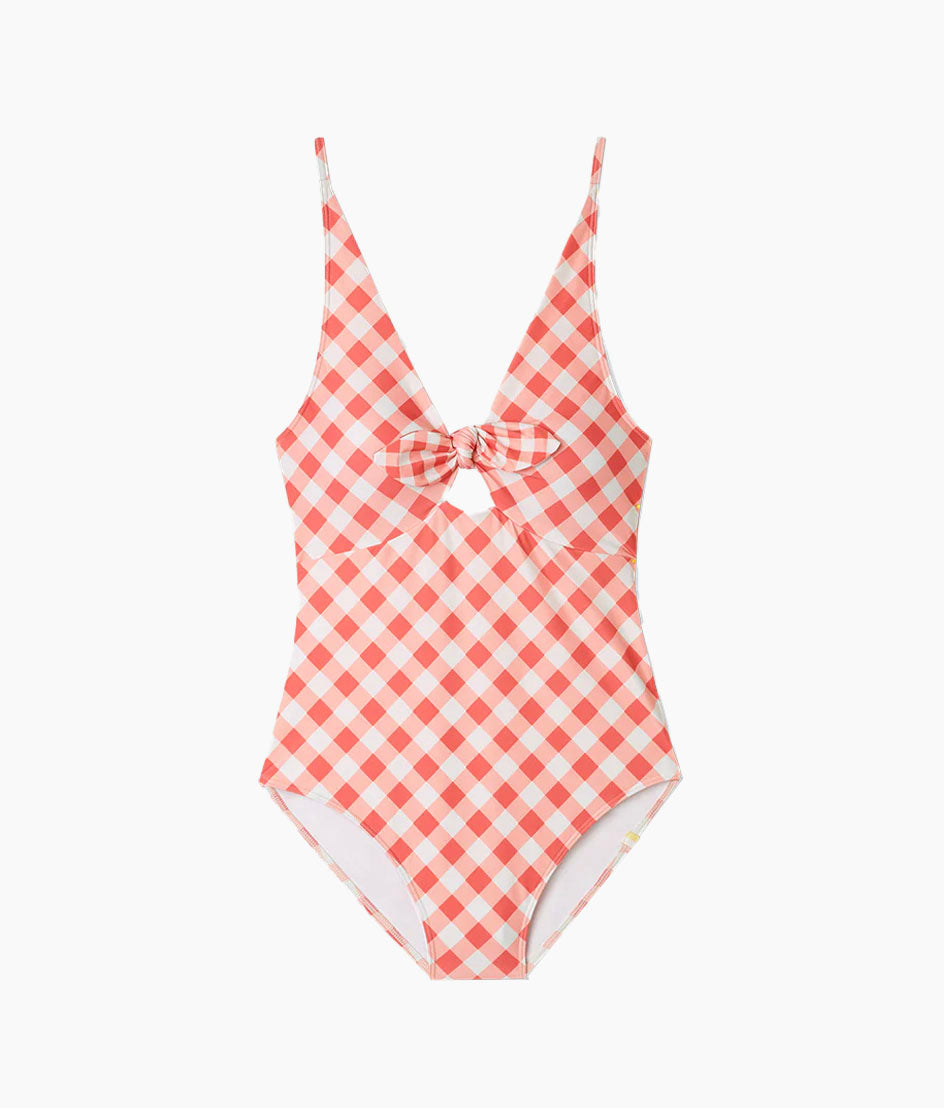 The Jetsetter - Gingham in Coral