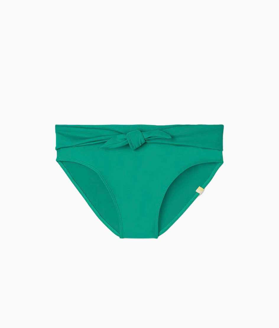 The Tie Belt High Leg Mid Rise Bottom - Seaglass