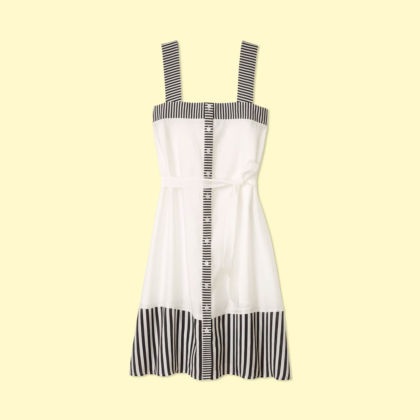 The Globetrotter Dress - Sea Urchin & White Sand
