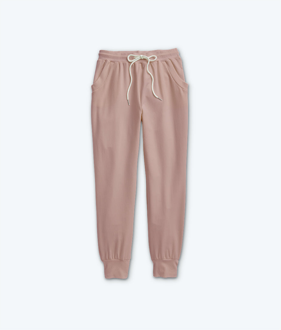 The Softest French Terry Jogger - Petal