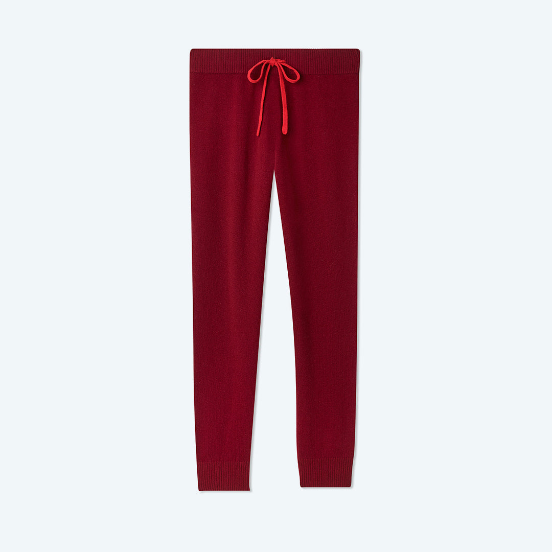 The Coziest Cashmere Blend Jogger - Pinot & Lava