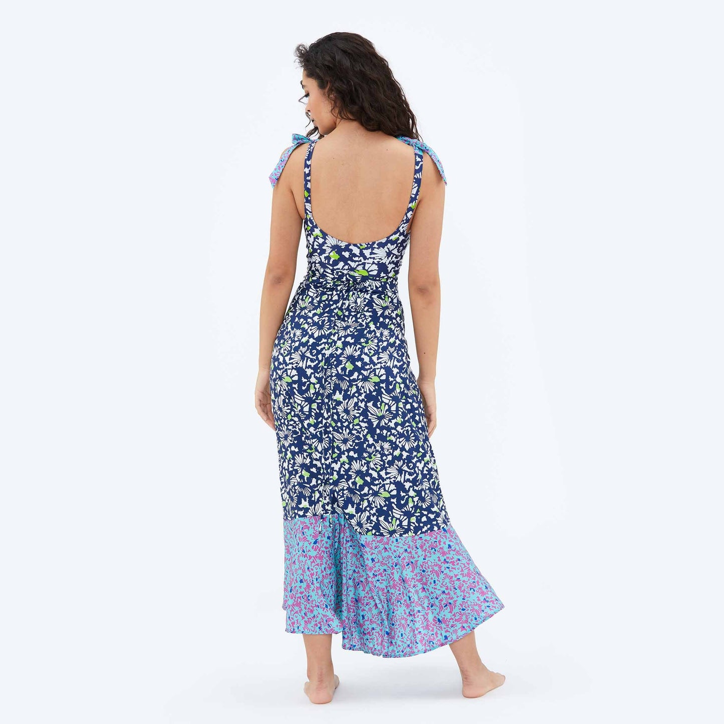 The Beach to Brunch Wrap Skirt - Multi Brushstroke