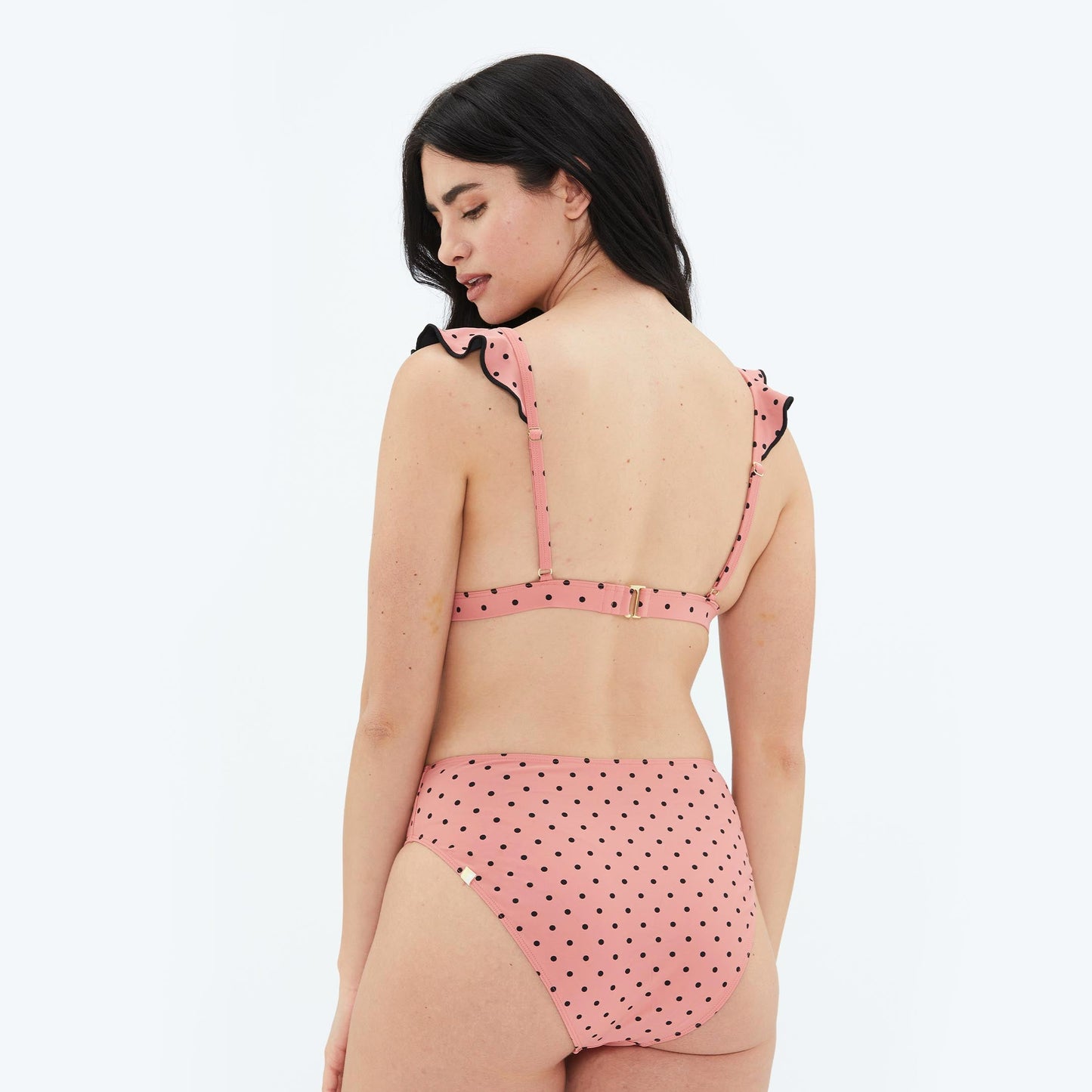The Ruffle Plunge Bikini Top - Main
